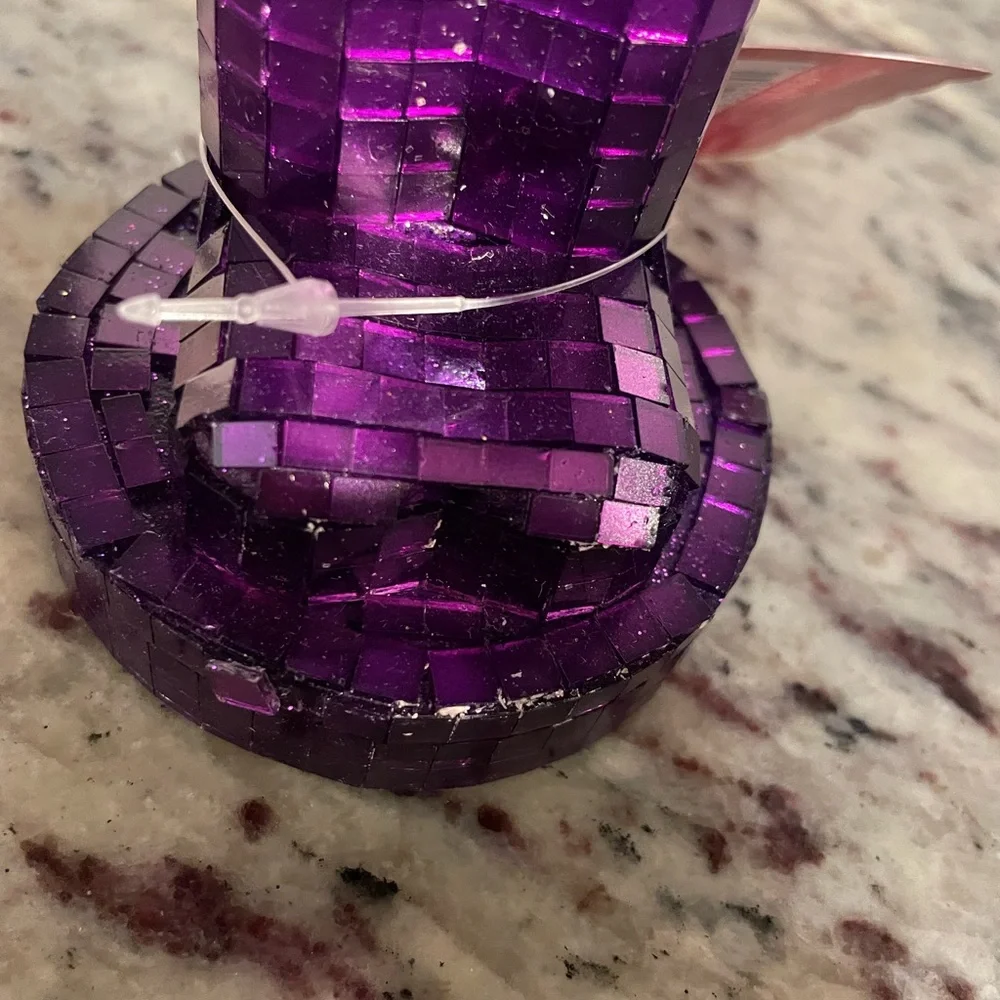 Purple Mirrored Nutcracker - Picture 3 of 6